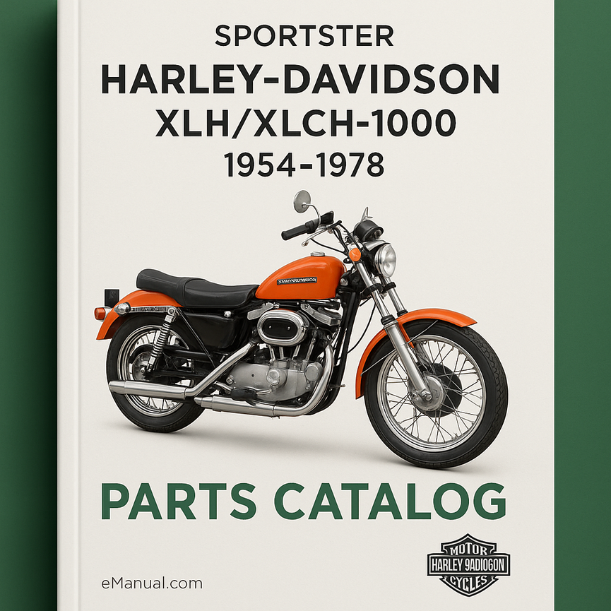 Harley-Davidson Sportster XLH/XLCH-1000 Ersatzteilkatalog 1954-1978