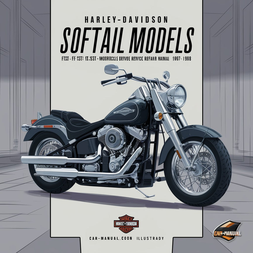 Manual de reparación y servicio de motocicletas Harley-Davidson Softail Models (FLSTC FLSTF FLSTS FXSTC FXSTS FXSTSB) 1997-1998