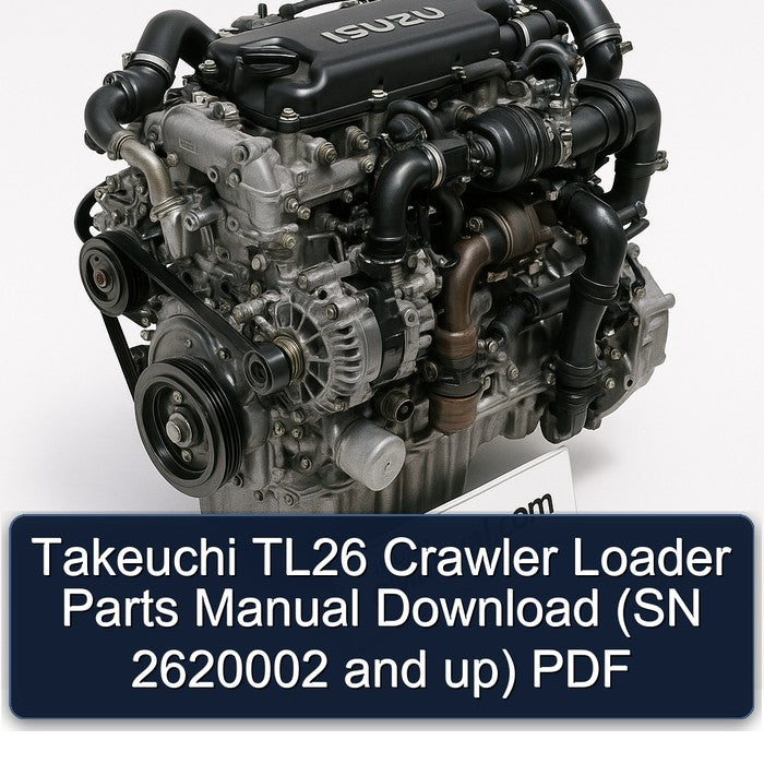 Takeuchi TL26 Crawler Loader Parts (sn 2620002 Up) Catalog PDF