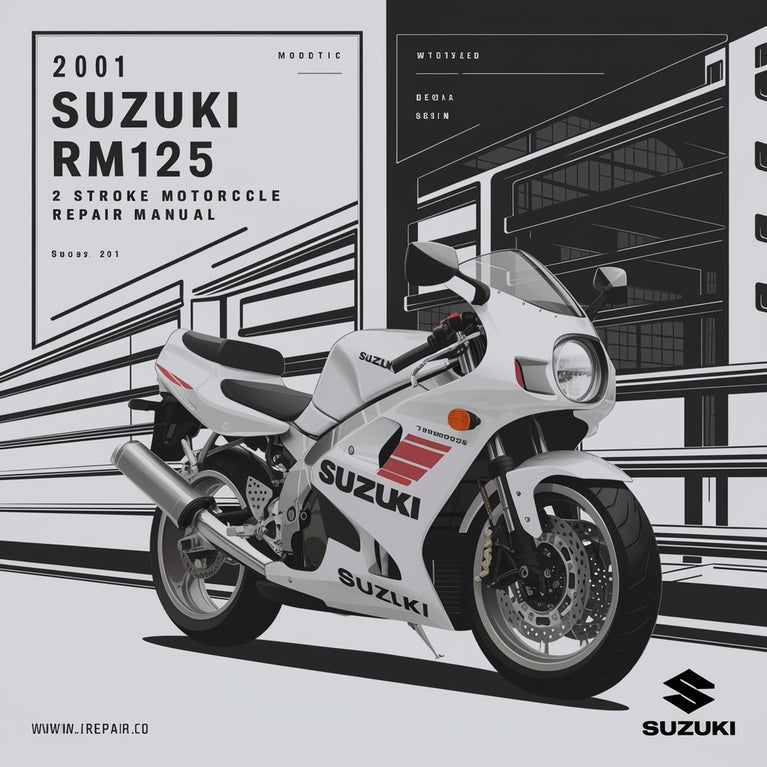 Manual de reparación de motocicletas Suzuki RM125 de 2 tiempos del año 2001