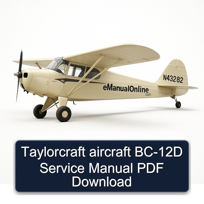 Taylorcraft Aircraft BC-12D Service Repair Workshop Manual PDF