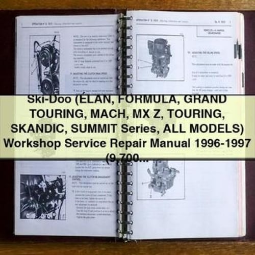 Ski-Doo (&Eacute;LAN FORMULA GRAnd TOURING MACH MX Z TOURING SKAndIC SUMMIT Series All ModelS) Workshop Service Repair Manual 1996-1997 (9 700+ Pages 258MB Printable iPad-ready PDF) Download