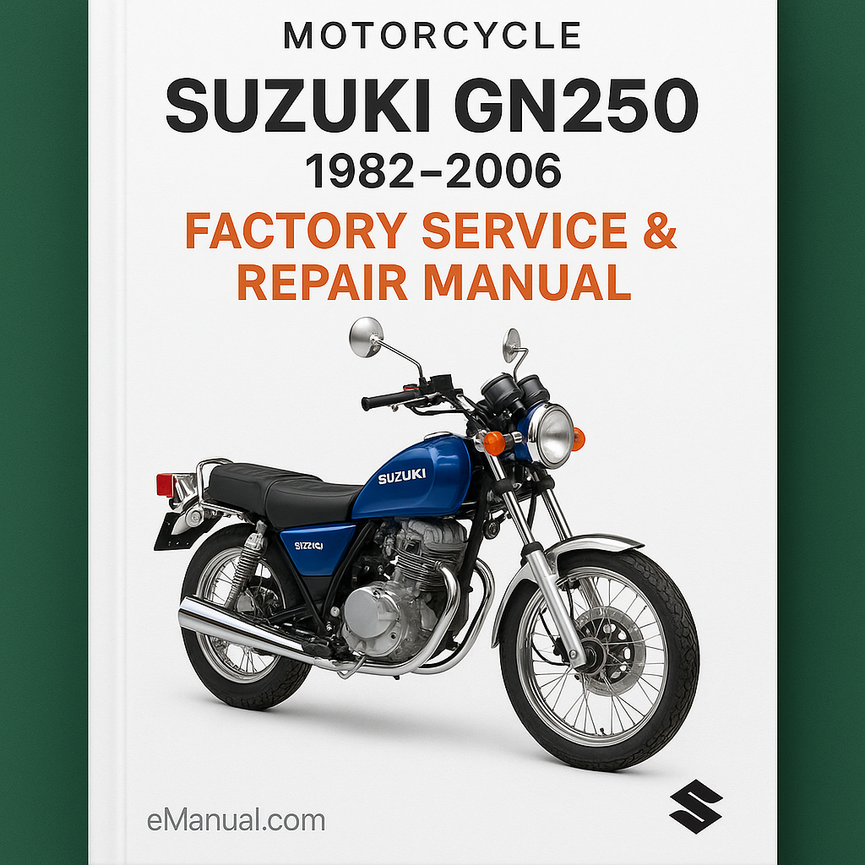 Suzuki GN250 Factory Service Repair Manual 1982-2006