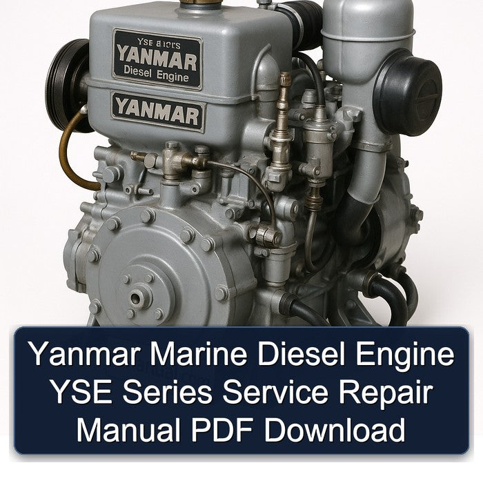Yanmar Marine Diesel Engine YSE Series Service Repair Workshop Manual PDF