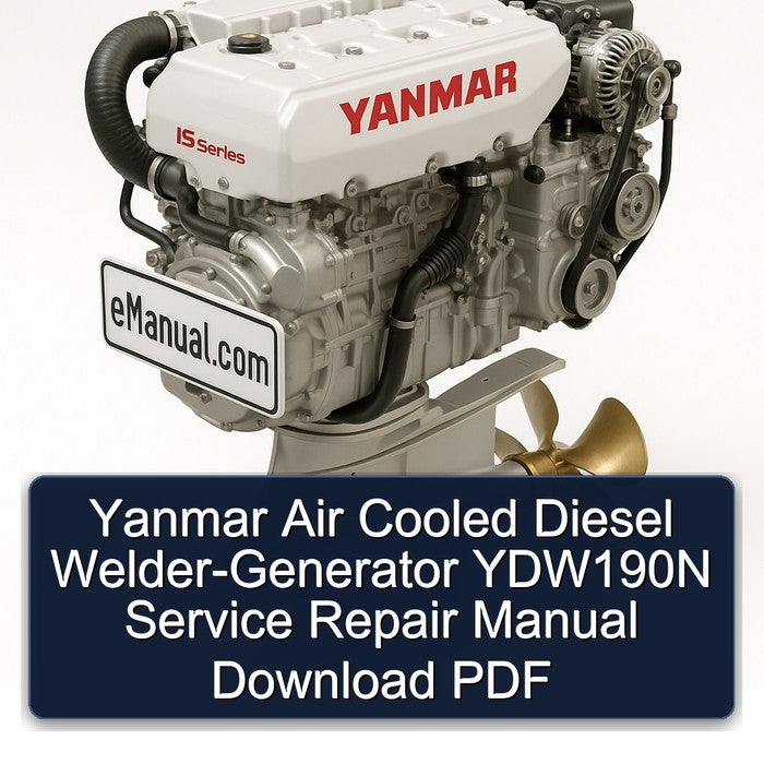 Yanmar Air Cooled Diesel Welder-generator YDW190N Service Repair Workshop Manual PDF