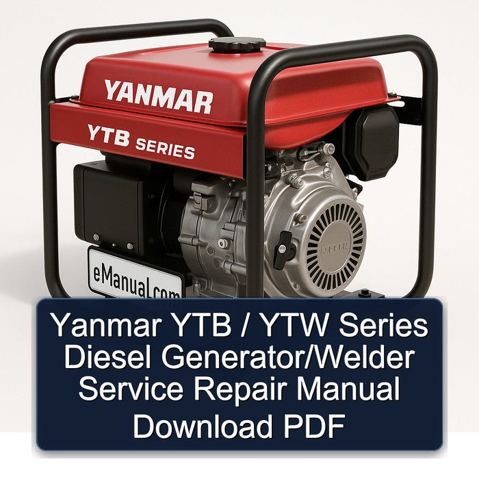 Yanmar YTB / YTW Series Diesel Generator/welder Service Repair Workshop Manual PDF