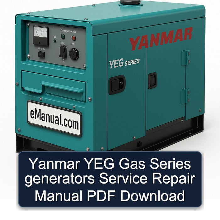 Yanmar YEG Gas Series Generators Service Repair Workshop Manual PDF