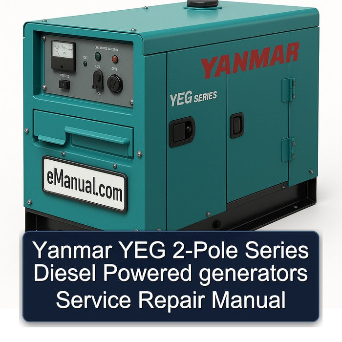 Yanmar YEG 2-POLE Series Diesel Powered Generators Service Repair Workshop Manual PDF