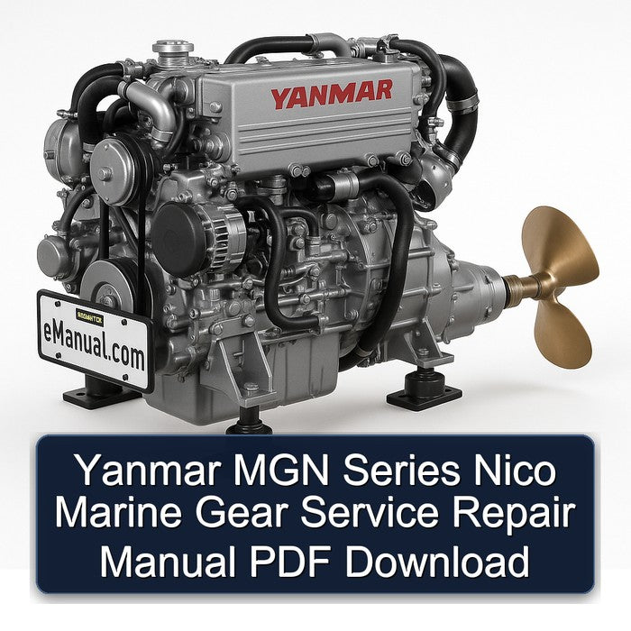 Yanmar MGN Series Nico Marine Gear Service Repair Workshop Manual PDF