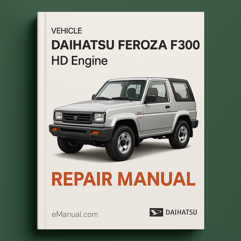 Daihatsu Feroza F300 HD Engine Repair Manual
