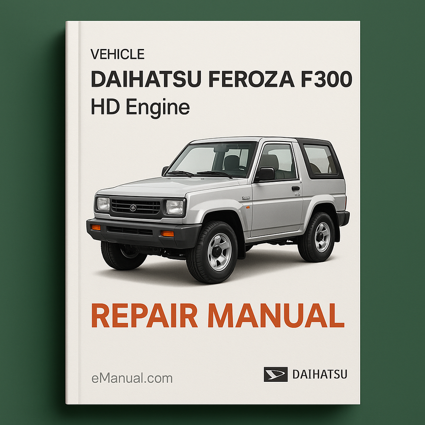 Daihatsu Feroza F300 HD Engine Repair Manual