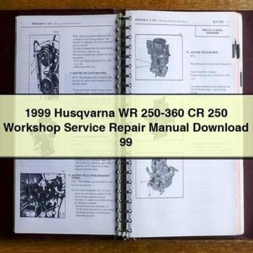 Manual de reparación y servicio del taller Husqvarna WR 250-360 CR 250 1999 99