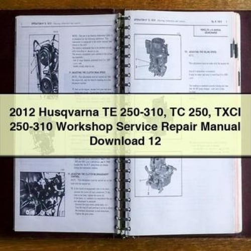 Manual de reparación y servicio del taller Husqvarna TE 250-310 TC 250 TXCI 250-310 2012 12