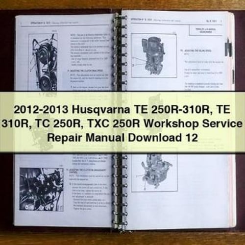 Manual de reparación y servicio del taller Husqvarna TE 250R-310R TE 310R TC 250R TXC 250R 2012-2013 12