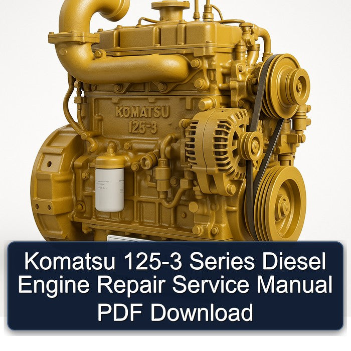 Komatsu 125 3 Series Diesel Engine Service Repair Workshop Manual PDF