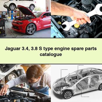 Jaguar 3.4 3.8 S type engine spare parts catalogue