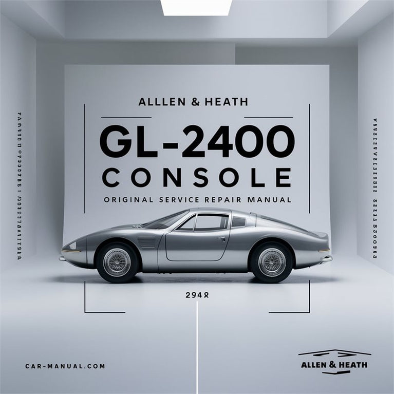 Allen Heath GL-2400 Console Original Service Repair Workshop Manual PDF