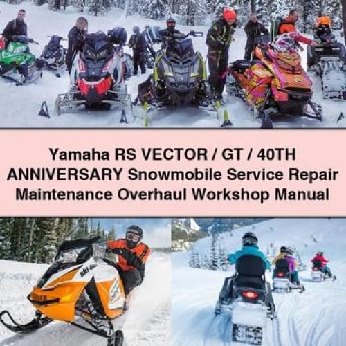 Manual de taller de mantenimiento, reparación y revisión de motos de nieve Yamaha RS Vector/GT/40TH ANNIVERSARY