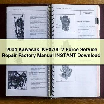 2004 Kawasaki KFX700 V Force Service Repair Factory Manual