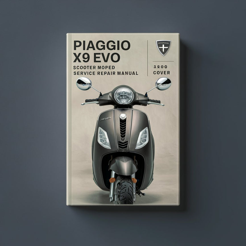 Piaggio X9 Evo 500 Motorroller Moped Service-Reparaturhandbuch