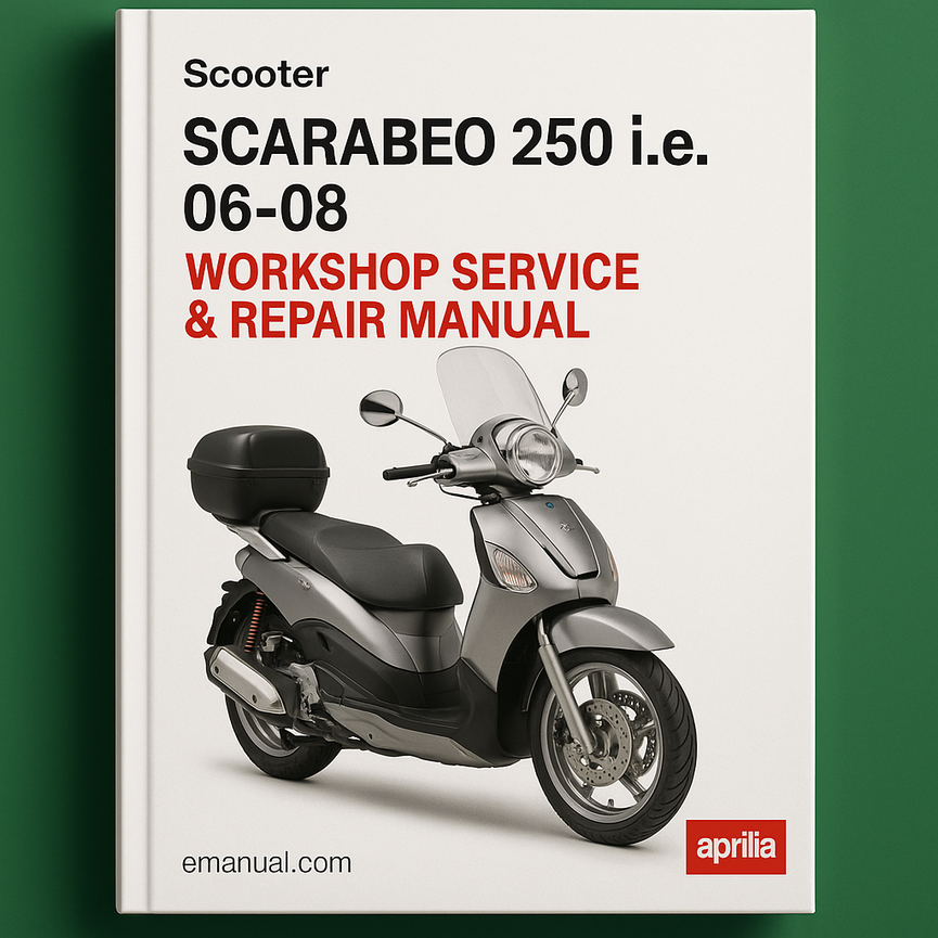Scarabeo 250 i.e. 06-08 Workshop Service Repair Manual