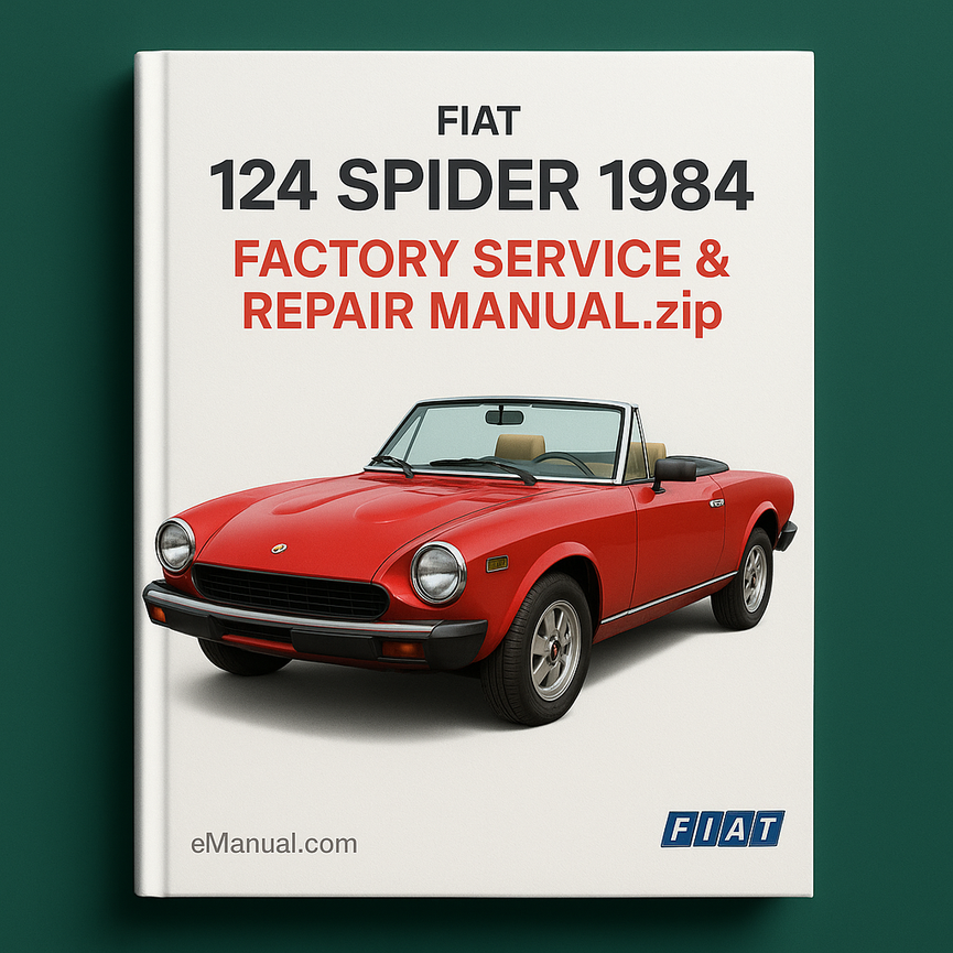 Fiat 124 Spider 1984 Factory Service Repair Manual.zip