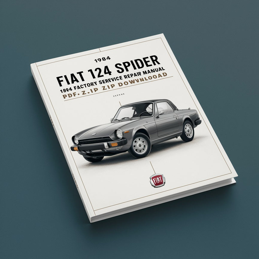 Manual de reparación y servicio de fábrica del Fiat 124 Spider 1984 .zip