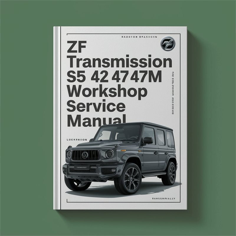 ZF Transmission S5 42 47 47M Workshop Service Manual PDF