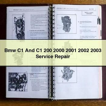 Bmw C1 And C1 200 2000 2001 2002 2003 Service Repair Manual