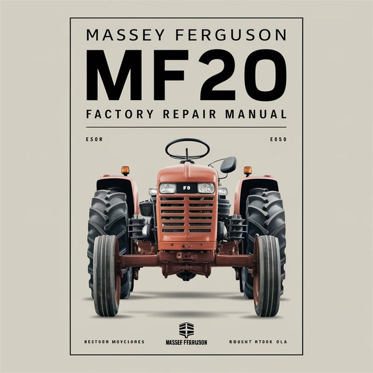 Massey Ferguson MF20 Service Repair Workshop Manual PDF