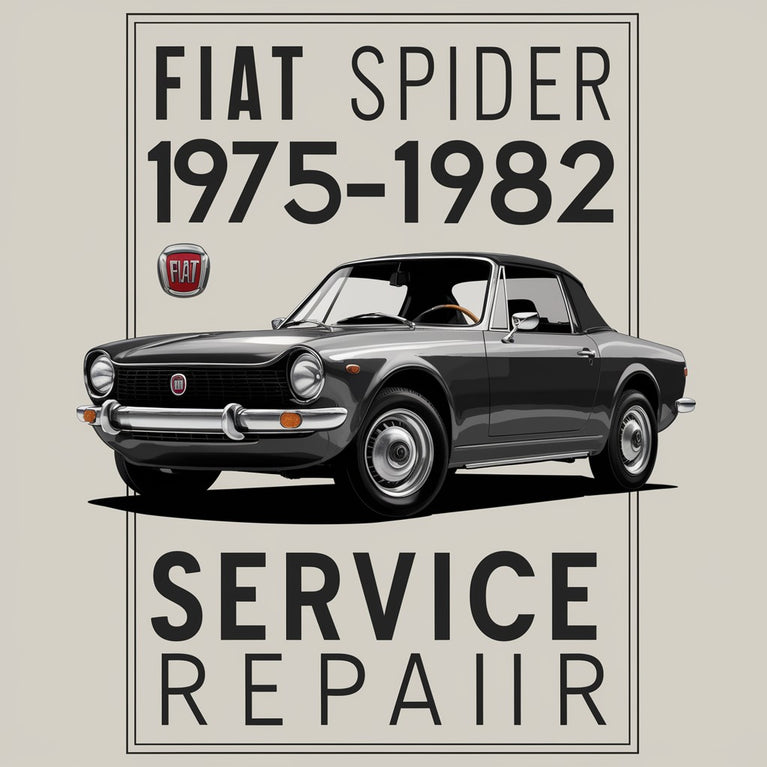 FIAT 124 SPIDER 1975-1982 Service-Reparaturhandbuch