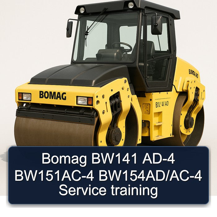 Bomag BW141 AD-4 Bw151ac-4 Bw154ad/ac-4 Training Service Repair Workshop Manual PDF