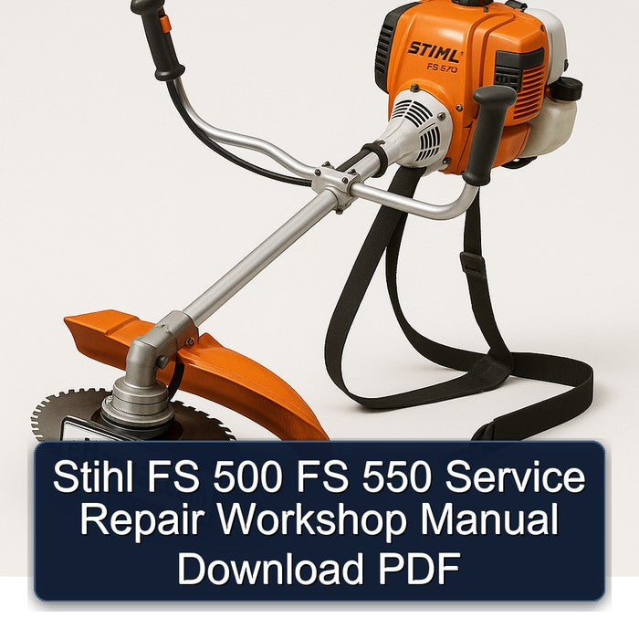 Stihl FS 500 550 Service Repair Workshop Manual PDF