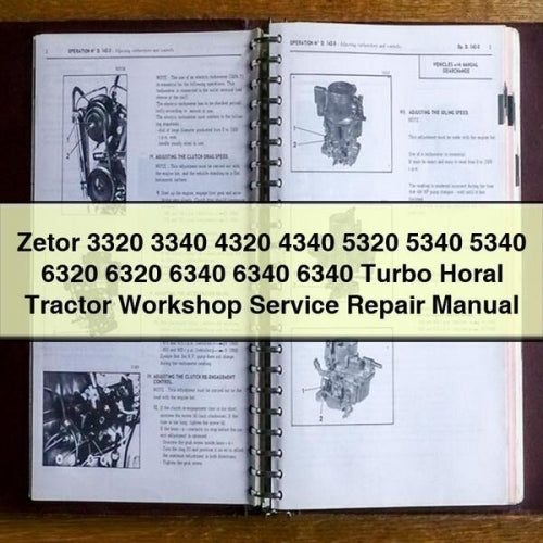 Zetor 3320 3340 4320 4340 5320 5340 5340 6320 6320 6340 6340 6340 Turbo Horal Tractor Workshop Service Repair Manual