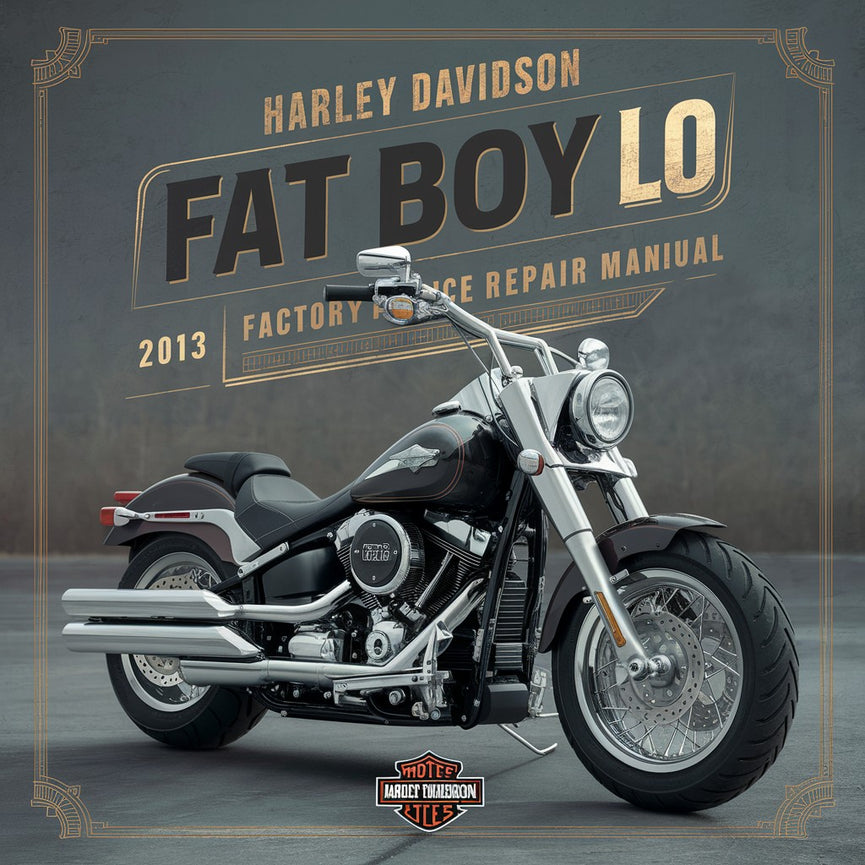 Manual de reparación y servicio de fábrica de Harley Davidson FLSTFB Fat Boy Lo 2013