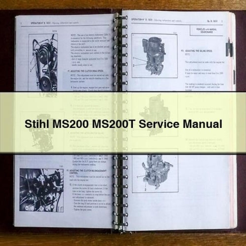Stihl MS200 MS200T Service Repair Workshop Manual PDF