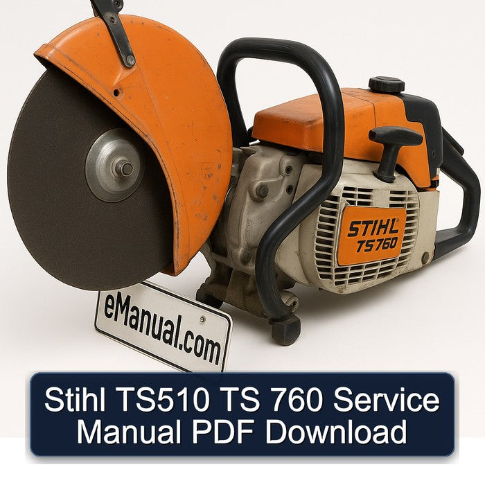 Stihl TS510 TS 760 Service Repair Workshop Manual PDF