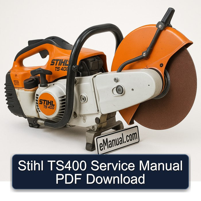 Stihl TS400 Service Repair Workshop Manual PDF