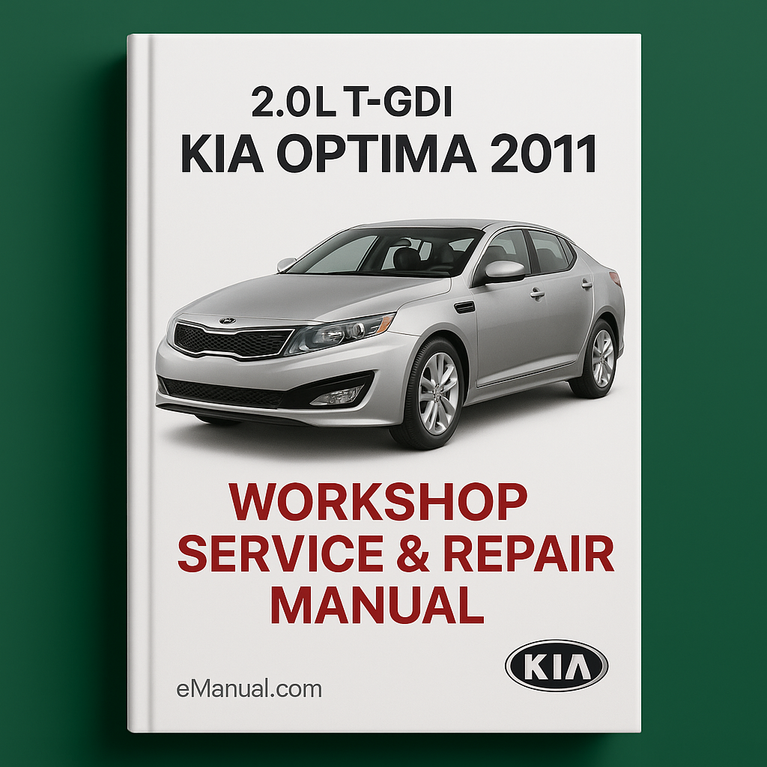 Manual de taller, servicio y reparación del Kia Optima 2011 2.0L T-GDI