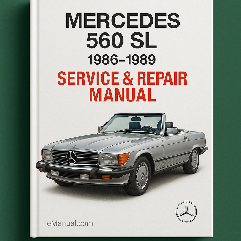 Manual de servicio y reparación del Mercedes 560 SL 1986-1989