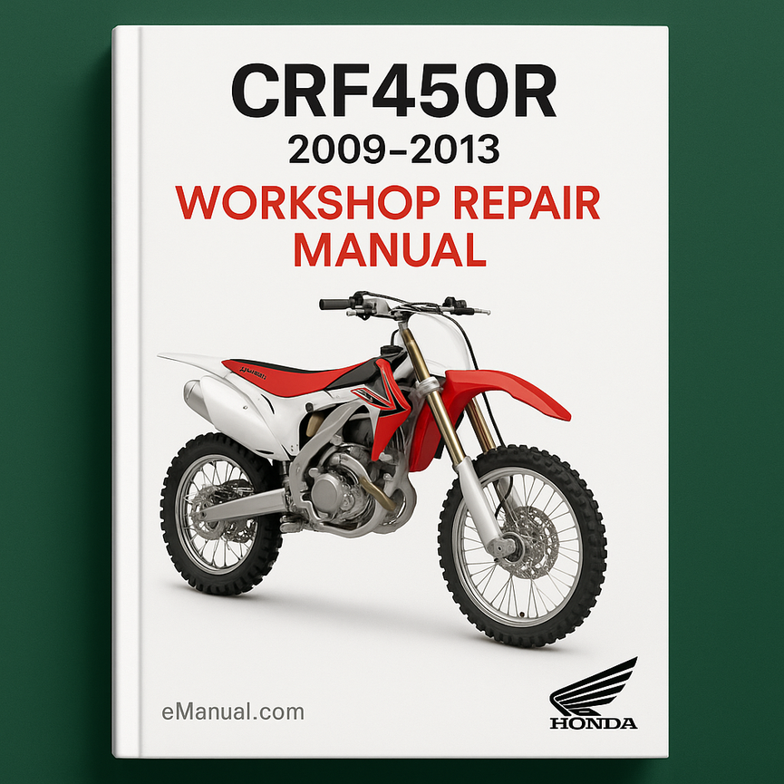Manual de taller y reparación de la CRF450R 2009-2013