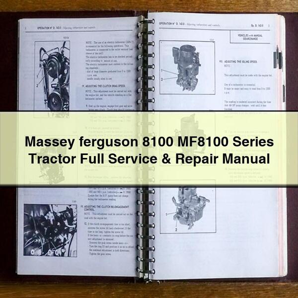 Massey ferguson 8100 MF8100 Series Tractor Full Service Repair Manual