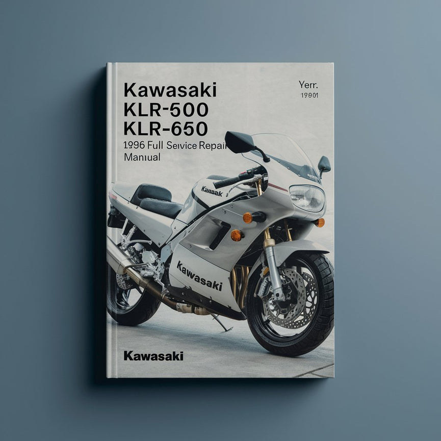 Manual de reparación y servicio completo de Kawasaki KLR500 KLR650 1996