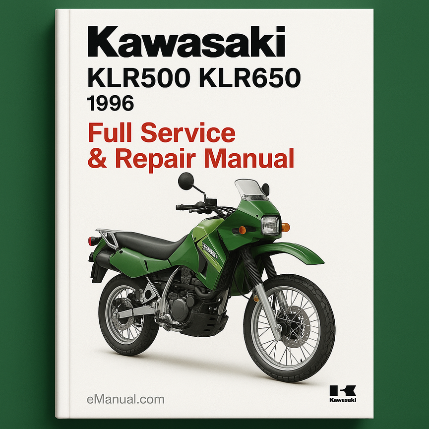 Kawasaki KLR500 KLR650 1996 Full Service Repair Manual