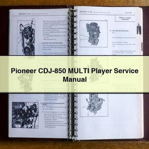 Manual de servicio y reparación del reproductor Pioneer CDJ-850 MULTI