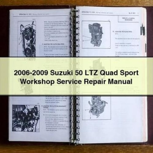 Manual de reparación y servicio del taller del cuatriciclo deportivo Suzuki 50 LTZ 2006-2009