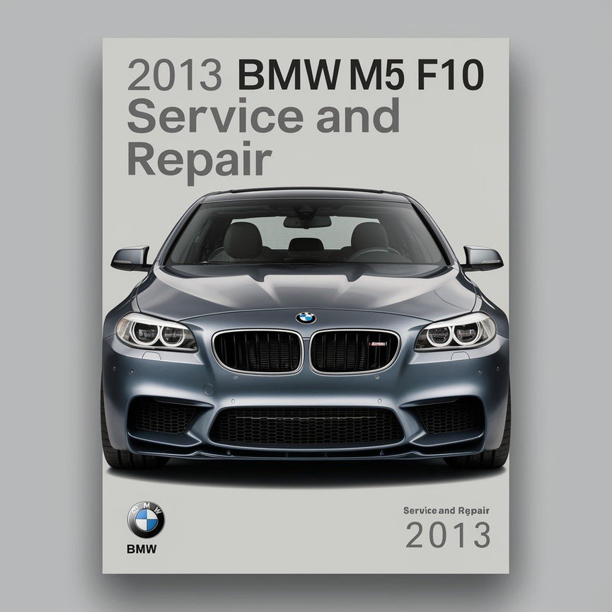 2013 BMW M5 F10 Service- und Reparaturhandbuch