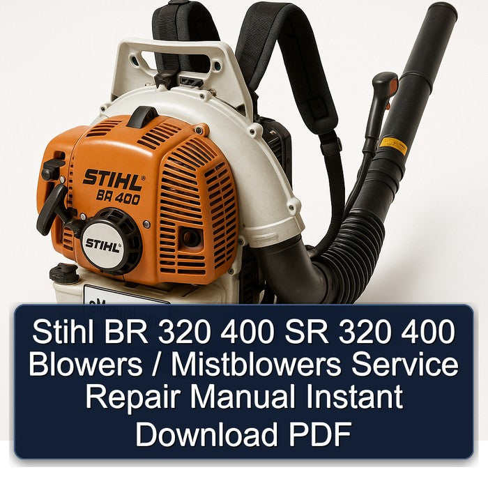 Stihl BR 320 400 SR Blowers / Mistblowers Service Repair Workshop Manual PDF