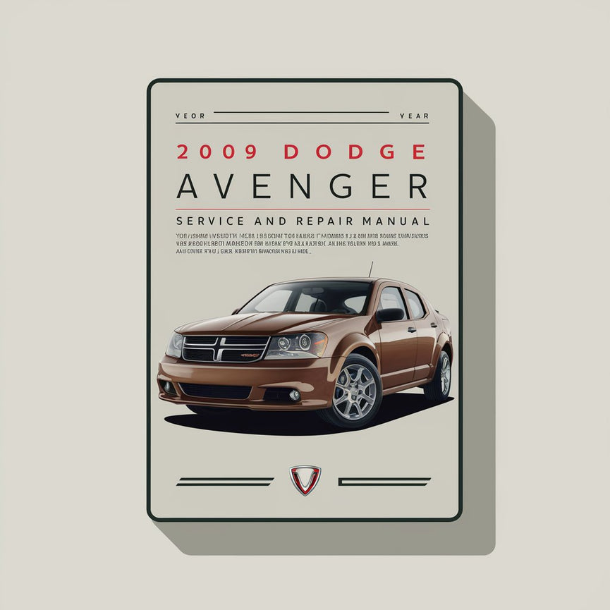 Manual de servicio y reparación del Dodge Avenger 2009