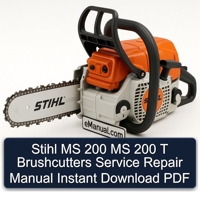 Stihl MS 200 T Brushcutters Service Repair Workshop Manual PDF